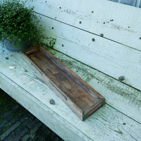 barnwood tray lang dienblad truckwood breed 77 cm diep 18 cm rand 7.5 cm hoog25