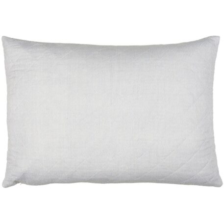 kussenshoesje licht blauw-wit gestreept en doorgestikt 100%katoen 50x70 cm ib-laursen cushion cover quilted