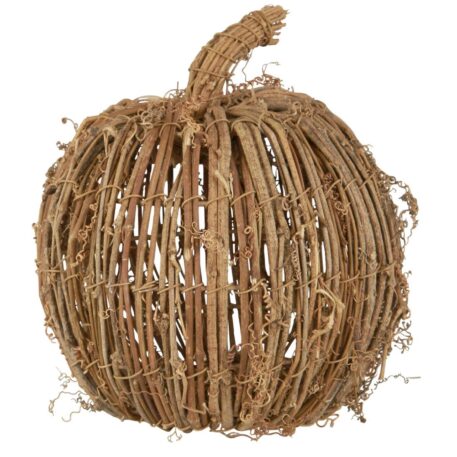 deco pompoen gemaakt van takken diameter 20 cm hoog 26 cm ib-laursen deco pumpkin of branches