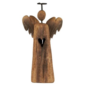 engel naturel hout lucia hoog 14.5 cm breed 7.5 cm diep 3.5 cm ib-laursen angel standing lucia natural